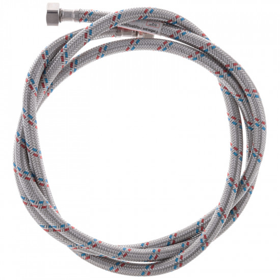 Гибкий шланг для подключения воды гайка 1/2'' - штуцер 1/2'' (200 см) Zerix (ZX1569)