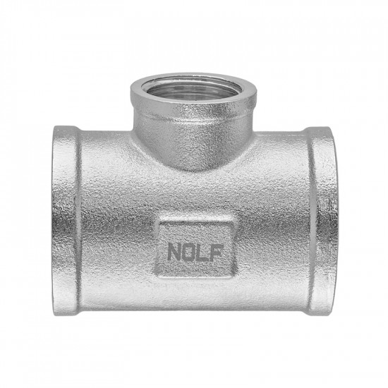 Трійник редукційний Nolf NFC.T100810F-N-1"Fх3/4"Fх1"F нікельований (NF3096)