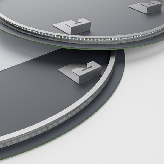 Зеркало Mixxus Premium TOPPER MC01-100x75 (LED Touch, Anti-fog, диммер (3-6,5kK) (MP6631)