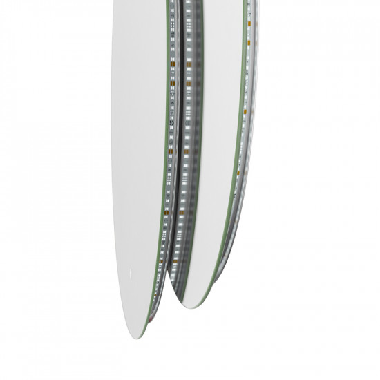 Зеркало Mixxus Premium TOPPER MC01-100x75 (LED Touch, Anti-fog, диммер (3-6,5kK) (MP6631)