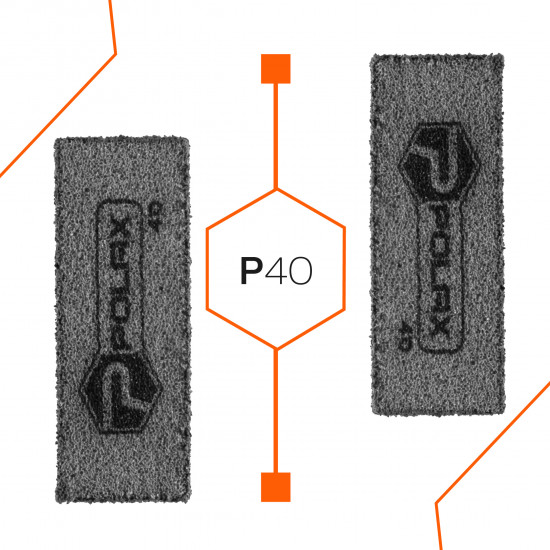 Губка шліфувальна P40 Polax пряма 100х70х25 мм (54-228)