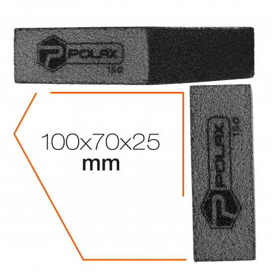 Губка шліфувальна P150 Polax пряма 100х70х25 мм (54-229)