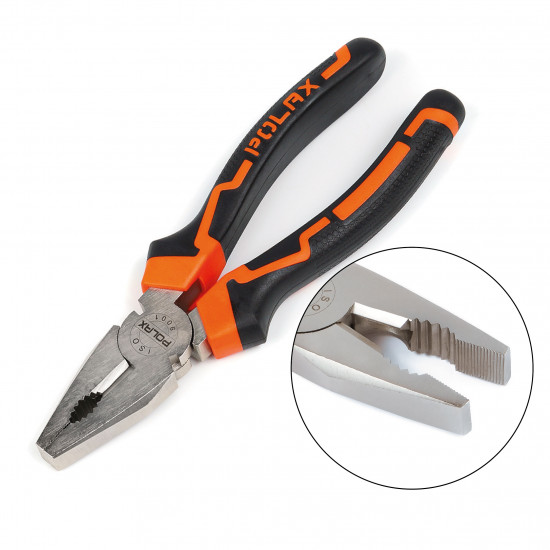 Плоскогубці - пасатижі Polax комбіновані 180 мм Cr-V (35-002)