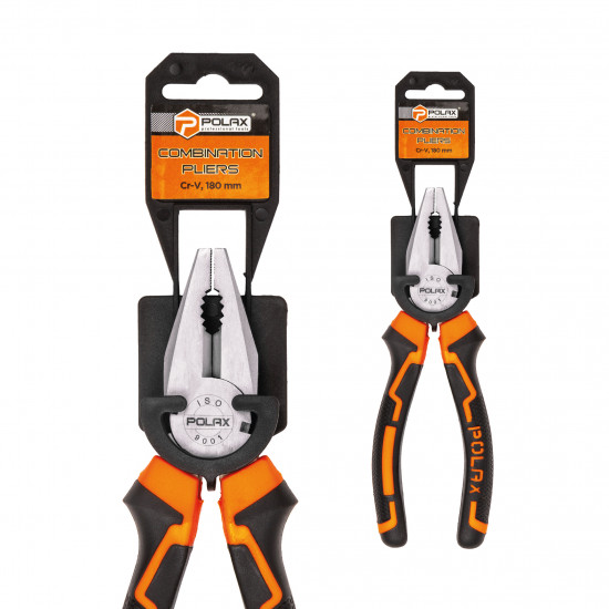 Плоскогубці - пасатижі Polax комбіновані 180 мм Cr-V (35-002)