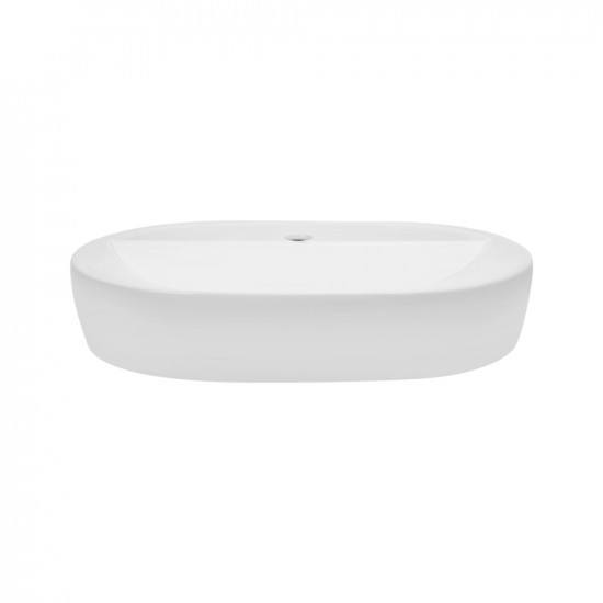 Раковина накладна Mixxus Premium ELLIPSE-0204 600х380х115mm з отвором під змішувач (MP6679)