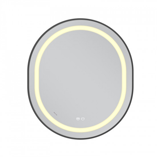 Зеркало Mixxus Premium ELLIPSE MV05-80x70-REVERSE BLACK (LED Touch, Anti-fog, димер(3-6kK))(MP6646)