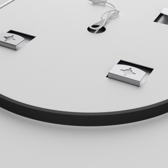 Зеркало Mixxus Premium ELLIPSE MV05-80x70-REVERSE BLACK (LED Touch, Anti-fog, димер(3-6kK))(MP6646)