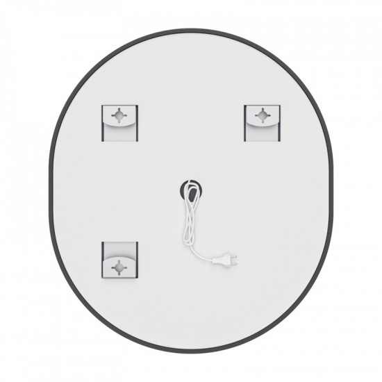 Зеркало Mixxus Premium ELLIPSE MV05-80x70-REVERSE BLACK (LED Touch, Anti-fog, димер(3-6kK))(MP6646)