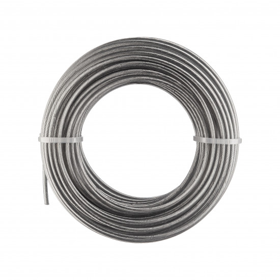 Жилка для тримера "Коло зі сталевим кордом" 2,4 мм Polax 15 м (70-075)