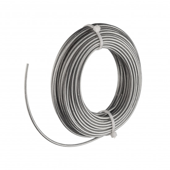 Жилка для тримера "Коло зі сталевим кордом" 2,4 мм Polax 15 м (70-075)