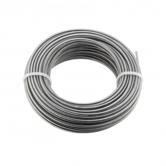 Жилка для тримера "Коло зі сталевим кордом" 2,4 мм Polax 15 м (70-075)