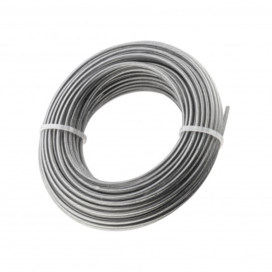 Жилка для тримера "Коло зі сталевим кордом" 2,4 мм Polax 15 м (70-075)