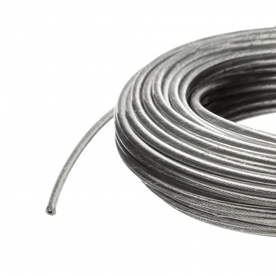 Жилка для тримера "Коло зі сталевим кордом" 2,4 мм Polax 15 м (70-075)