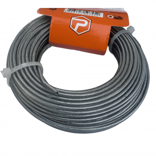Жилка для тримера "Коло зі сталевим кордом" 2,4 мм Polax 15 м (70-075)