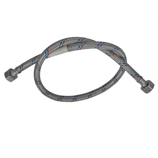 Гнучкий шланг для підключення води гайка 1/2'' - гайка 1/2'' (60 см) Zerix (ZX1552)