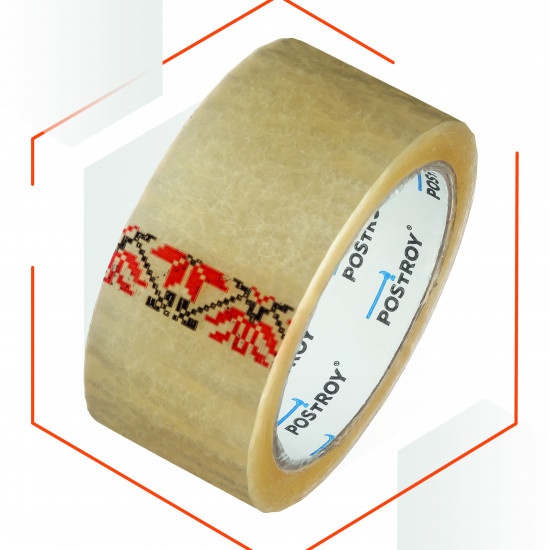 Клейка стрічка Polax скотч пакувальний 200 м x 45 мм (101-045)