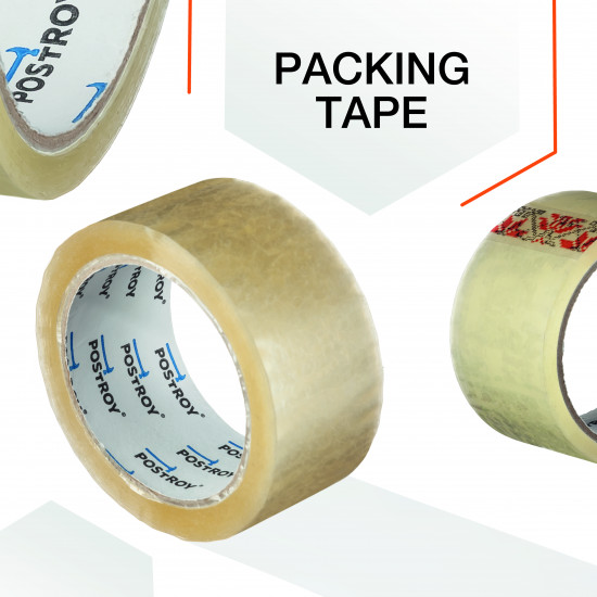 Клейка стрічка Polax скотч пакувальний 200 м x 45 мм (101-045)