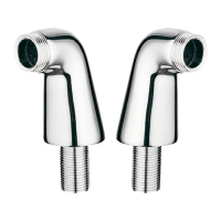 Комплект (2 шт) перехідників для установки змішувача в акрилову ванну Zerix LR77 (ZX2637)