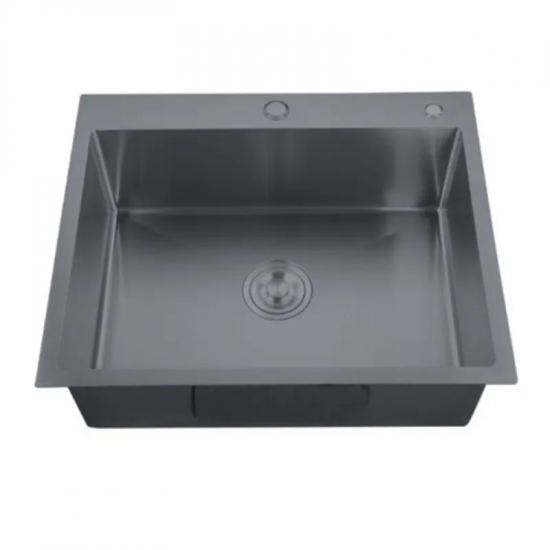 Мойка Zerix ZH5050-215 Nano-Black (3.0/0.8) из нержавеющей стали (MX1582)