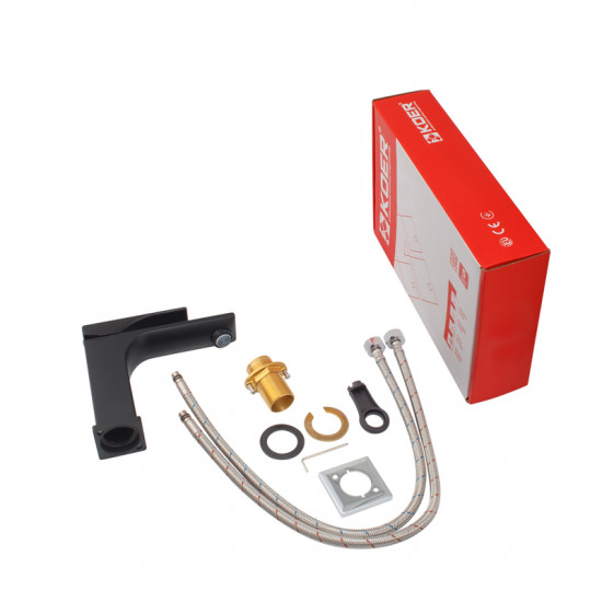 Змішувач для умивальника Koer KB-10010-05 (Колір чорний) (KR3479)