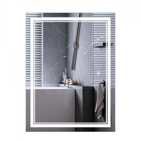 Зеркало Mixxus Premium QUADRO MR20-90x70-REVERSE (LED Touch, Anti-fog, диммер) (MP6621)