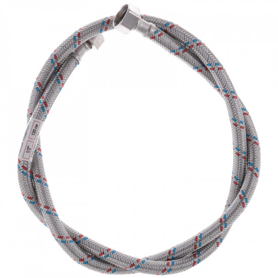 Гнучкий шланг для підключення води Гайка 1/2'' - Гайка 1/2'' (120 см) ZERIX (ZX1555)