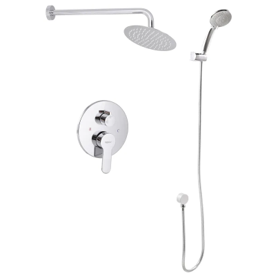 Встроенная душевая система с смесителем и тропическим душем Zerix LR2403-2 (LL1210)