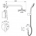 Встроенная душевая система с смесителем и тропическим душем Zerix LR2403-2 (LL1210) Встроенная душевая система с смесителем и тропическим душем Zerix LR2403-2 (LL1210)