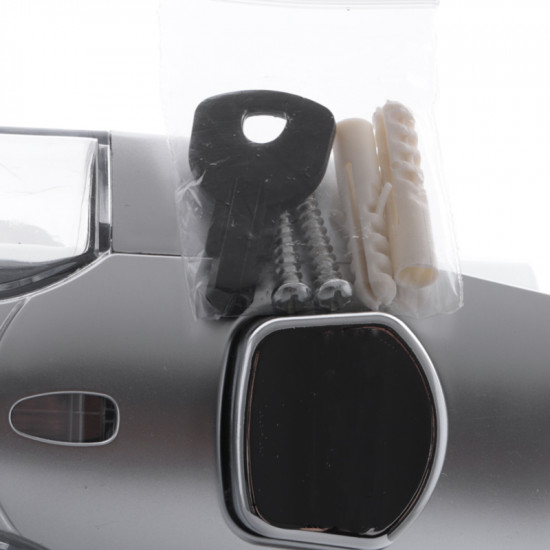 Дозатор для жидкого мыла настенный серый Zerix LR407 (ZX2718)