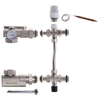 Смешивающий узел для коллекторов с плеч. подеколи. Koer KR.1022S - 1" (без насоса) (KR2911)