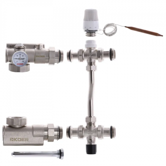 Смешивающий узел для коллекторов с плеч. подеколи. Koer KR.1022S - 1" (без насоса) (KR2911)