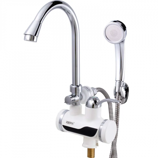 Проточний водонагрівач ZERIX ELW08-E (з індик. темп.) (ZX0454)