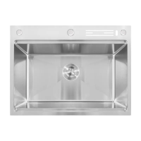 Мойка Mixxus MH7050-SK NANO-SILVER (3.0/0.8) с н.ст., со ступенькой для сушки, с подст. под ножи (нерж.)