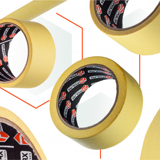 Малярна клейка стрічка Polax Стандарт 38 мм х 40 м (101-068)