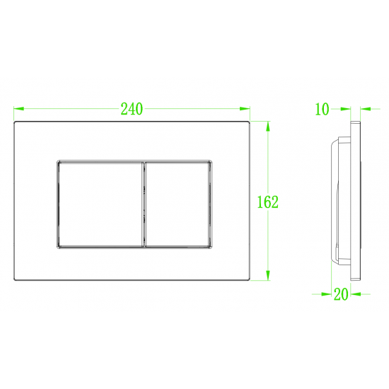 Панель змиву KOER KT-0602-02 з нержавіючої сталі SUS304 (KR5179)
