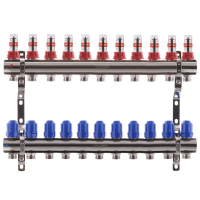 Коллекторный блок с расходомерами Koer KR.1110-11 1"x11 ways (KR2648)