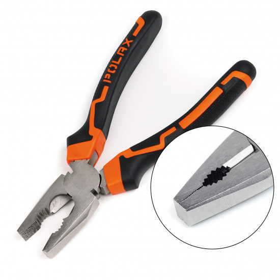 Плоскогубці - пасатижі Polax комбіновані 200 мм Cr-V (35-003)