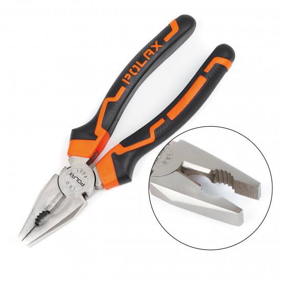 Плоскогубці - пасатижі Polax комбіновані 200 мм Cr-V (35-003)