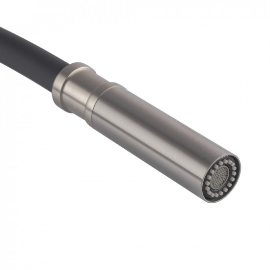 Змішувач для кухні Koer KI-70026-02 з чорним силіконовим виливом (KR5209)