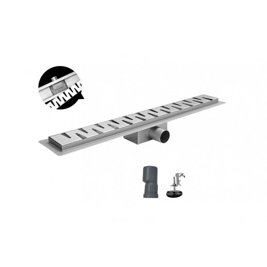 Душовий трап з нержавіючої сталі SUS304 Koer FD06-70x800 (AC0715)