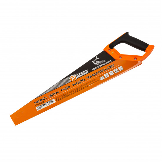 Ножівка по дереву Polax пила Barracuda c тристороннім заточуванням 450 мм (47-002)