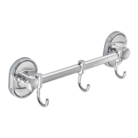 Планка з трьома рухомими гачками Zerix AFB-0115-3 (ZX5051)