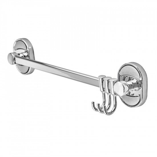 Планка з трьома рухомими гачками Zerix AFB-0115-3 (ZX5051)