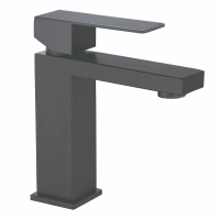 Змішувач для умивальника Mixxus KUB-001-Heavy Graphite з нерж. ст. (MI6349)