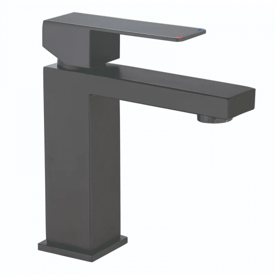 Змішувач для умивальника Mixxus KUB-001-Heavy Graphite з нерж. ст. (MI6349)