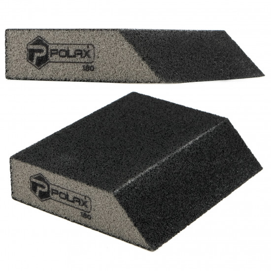 Губка шліфувальна P180 Polax кутова 110х90х25 мм (54-186)
