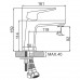 Смеситель для умывальника Ibergrif IBIZA M11007 (LL2010)