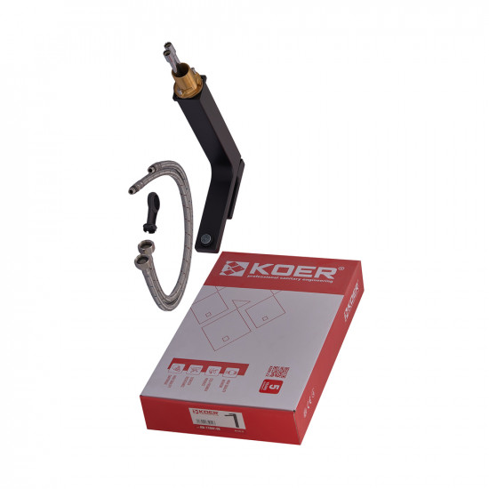 Змішувач для умивальника Koer KB-11009-05 високий (Колір чорний) (KR3501)