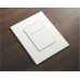 Панель змиву пластикова Koer KT-0607-03 157x198x3mm, кнопка квадратна (колір білий) (KR5714)