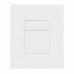 Панель змиву пластикова Koer KT-0607-03 157x198x3mm, кнопка квадратна (колір білий) (KR5714)